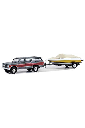 Greenlight 1/64 1987 Chevrolet Suburban K20 Silverado Kız Erkek Çocuk Oyuncak Eğitici Oyuncaklar
