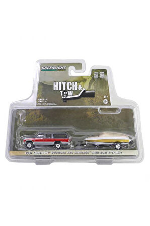 Greenlight 1/64 1987 Chevrolet Suburban K20 Silverado Kız Erkek Çocuk Oyuncak Eğitici Oyuncaklar