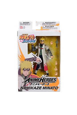 Bandai Minato Namikaze Poz Verilebilir Figür 16cm Kız Erkek Çocuk Oyuncak Eğitici Oyuncaklar