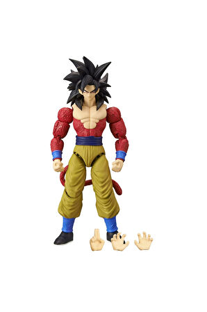 Bandai Dragon Ball Super Saiyan 4 Goku Poz Verilebilir Figür 16cm Kız Erkek Çocuk Oyuncak Eğitici Oy