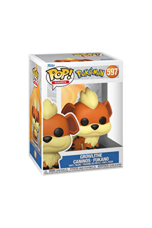 Funko POP Figür Games Pokemon Growlithe Caninos Fukano Kız Erkek Çocuk Oyuncak Eğitici Oyuncaklar
