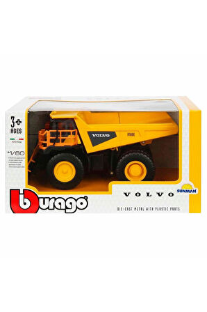 32089 1:60 Volvo R100E Rigid Hauler Model Araba Kız Erkek Çocuk Oyuncak Eğitici Oyuncaklar