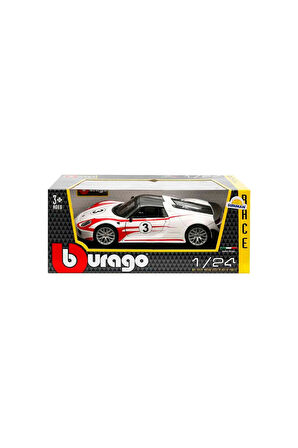 Bburago 1:24 Porsche 918 Spyder Model Araba 18-28009 Kız Erkek Çocuk Oyuncak Eğitici Oyuncaklar