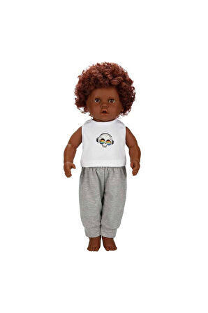 Dollz'n More Dada Kıvırcık Saçlı Bebek 60cm - S01060091 Kız Erkek Çocuk Oyuncak Eğitici Oyuncaklar