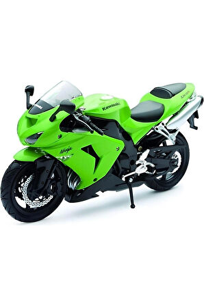 Kawasaki 1/12 Zx-10r 2006 Model Yeşil Motorsiklet Kız Erkek Çocuk Oyuncak Eğitici Oyuncaklar