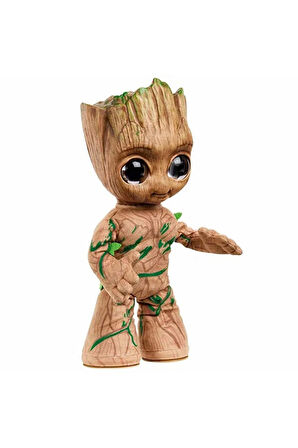 Marvel I Am Groot Groovin Groot Sesli ve Hareketli Peluş Kız Erkek Çocuk Oyuncak Eğitici Oyuncaklar