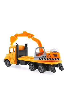 Çek Bırak Metal Mini Sarı Kepçe Kız Erkek Çocuk Oyuncak Eğitici Oyuncaklar