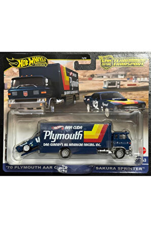 Team Transport 70 Plymouth Cuda Sakura Sprinter Kız Erkek Çocuk Oyuncak Eğitici Oyuncaklar