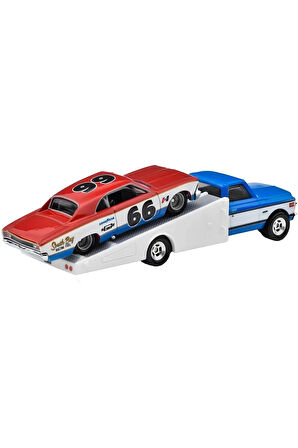 Team Transport 66 Chevelle 72 Chevy Ramp Truck Kız Erkek Çocuk Oyuncak Eğitici Oyuncaklar