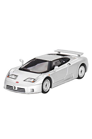 Mini Gt 1:64 Bugatti EB110 GT Grigio Chiaro Kız Erkek Çocuk Oyuncak Eğitici Oyuncaklar