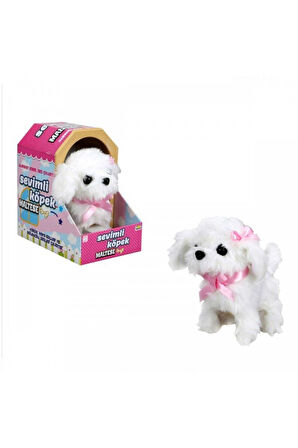 Sunman Sevimli Köpek Maltese Kız Erkek Çocuk Oyuncak Eğitici Oyuncaklar