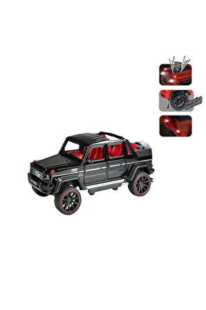 HCL-902 Çek Bırak 1:22 Sesli ve Işıklı Metal Jeep Kız Erkek Çocuk Oyuncak Eğitici Oyuncaklar