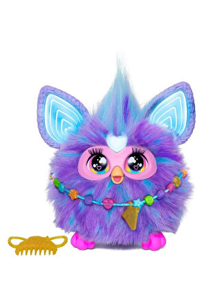 Furby Mor İnteraktif Peluş F6743 ***DİLİ İNGİLİZCEDİR*** Kız Erkek Çocuk Oyuncak Öğretici Oyuncakla