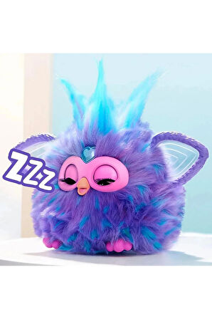 Furby Mor İnteraktif Peluş F6743 ***DİLİ İNGİLİZCEDİR*** Kız Erkek Çocuk Oyuncak Öğretici Oyuncakla