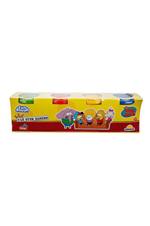 Kral Şakir 4'lü Oyun Hamuru 560 gr Kız Erkek Çocuk Oyuncak Eğitici Oyuncaklar