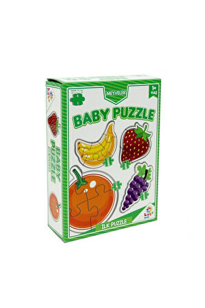 LC7227 Laço, Baby Puzzle - Meyveler - İlk Puzzle / +12 ay Kız Erkek Çocuk Oyuncak Eğitici Oyuncaklar