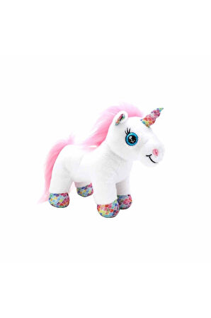 10873 Cutekins Taşıma Çantalı Peluş Unicorn Lou Lou Kız Erkek Çocuk Oyuncak Eğitici Oyuncaklar