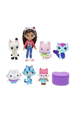 64840 Gabbys Dollhouse Delüks 7li Figür Seti Kız Erkek Çocuk Oyuncak Eğitici Oyuncaklar