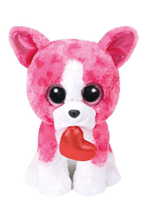 Ty Beanie Boo´s Pembe Köpek Romeo Peluş 25cm Kız Erkek Çocuk Oyuncak Eğitici Oyuncaklar