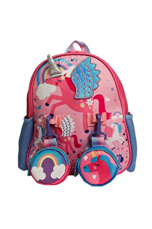 Vest Unicorn Pembe Mini Sırt Çantası Kız Erkek Çocuk Oyuncak Eğitici Oyuncaklar
