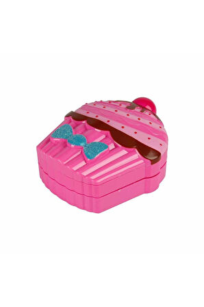 2597 Cupcake Şekilli 2 Katlı Makyaj Güzellik Seti Kız Erkek Çocuk Oyuncak Eğitici Oyuncaklar