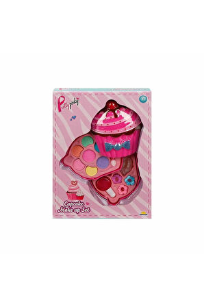 2597 Cupcake Şekilli 2 Katlı Makyaj Güzellik Seti Kız Erkek Çocuk Oyuncak Eğitici Oyuncaklar