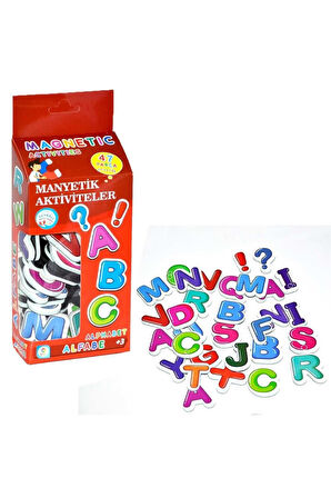 47 Parça Magnet Alfabe Manyetik Harfler Kız Erkek Çocuk Oyuncak Eğitici Oyuncaklar