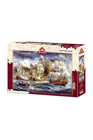 4549 Art Puzzle Savaş Gemileri Savaşı - Batarya Savaşları 1500 parça Puzzle / +15 yaş Kız Erkek Çocu