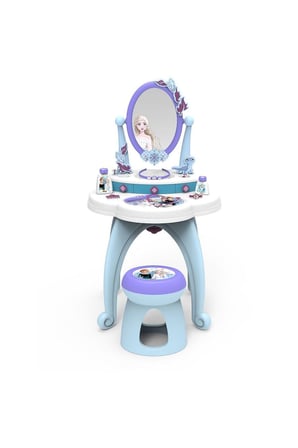 7600320244 Frozen 2IN1 Güzellik Masası -Smoby Kız Erkek Çocuk Oyuncak Eğitici Oyuncaklar