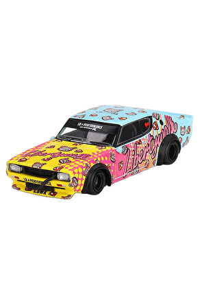 Mini Gt 1/64 Nissan Skyline Kenmeri Liberty Walk LBWK KUMA Kız Erkek Çocuk Oyuncak Eğitici Oyuncakla