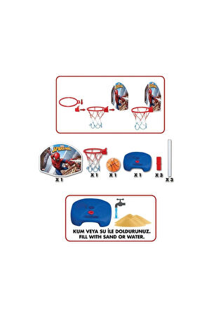 03404 Ayaklı Basket Potası Kız Erkek Çocuk Oyuncak Öğretici Oyuncaklar