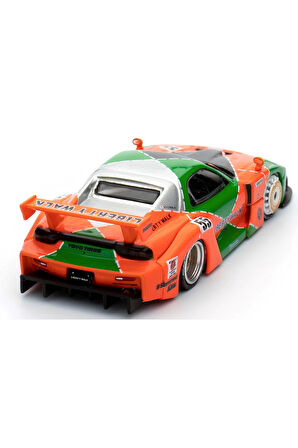 Inno 1/64 LBWK RX7 (FD3S) LB-SUPER Silhoutte Kız Erkek Çocuk Oyuncak Eğitici Oyuncaklar