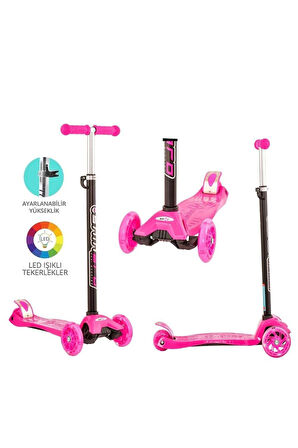 Maxi Twist Işıklı Scooter Pembe - 82244 Kız Erkek Çocuk Oyuncak Eğitici Oyuncaklar