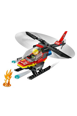 LEGO Fire Rescue Helicopter 60411 Kız Erkek Çocuk Oyuncak Eğitici Oyuncaklar