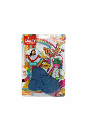 3605 Crafy Streç Oyun Kumu Koyu Mavi 200 g Kız Erkek Çocuk Oyuncak Eğitici Oyuncaklar