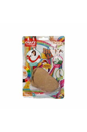 3599 Crafy Streç Oyun Kumu Naturel 200 g Kız Erkek Çocuk Oyuncak Eğitici Oyuncaklar