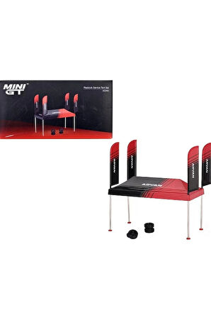 Mini Gt 1/64 Paddock Service Tent Set ''ADVAN'' Kız Erkek Çocuk Oyuncak Eğitici Oyuncaklar