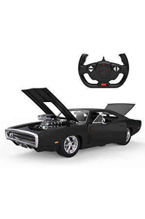 1:16 1970 Dodge Charger R/T Sesli ve Işıklı Uzaktan Kumandalı Araba Kız Erkek Çocuk Oyuncak Eğitici