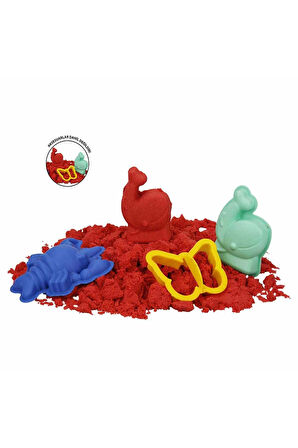 Fun Dough Kinetik Kum 1000 g Kırmızı Kız Erkek Çocuk Oyuncak Eğitici Oyuncaklar