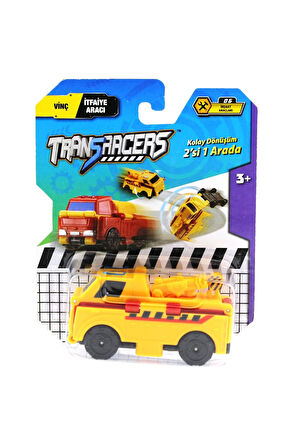 Transracers Dönüşen Araçlar Vinç / İtfaiye Aacı Kız Erkek Çocuk Oyuncak Eğitici Oyuncaklar