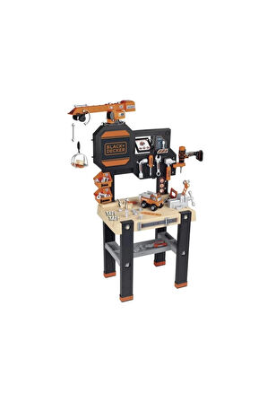 Smoby Black & Decker Vinçli Çalışma Tezgahı 360731 Kız Erkek Çocuk Oyuncak Eğitici Oyuncaklar