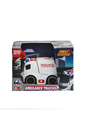 ER-247 Fast Wheels Ambulans Kamyonu Kız Erkek Çocuk Oyuncak Eğitici Oyuncaklar