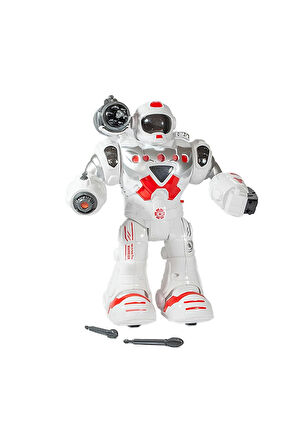 Hareketli Işıklı ve Sesli Ok Atan Oyuncak Robot Kız Erkek Çocuk Oyuncak Eğitici Oyuncaklar