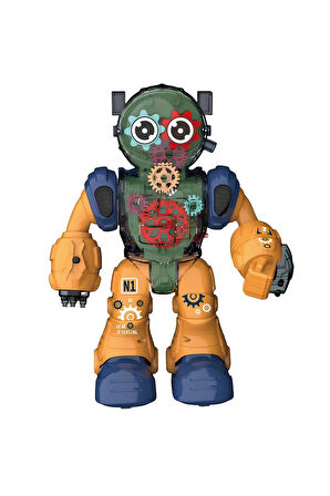 Işıklı ve Müzikli Şeffaf Renkli Robot Kız Erkek Çocuk Oyuncak Eğitici Oyuncaklar