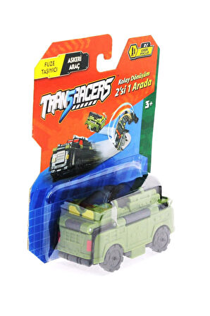 Transracers Dönüşen Araçlar Askeri Araçlar Füze / Askeri Araç Kız Erkek Çocuk Oyuncak Eğitici Oyunca