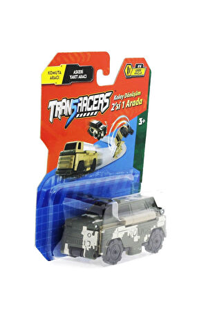 Transracers Dönüşen Araçlar Askeri Araçlar Komuta Aracı / Yakıt Aracı Kız Erkek Çocuk Oyuncak Eğitic