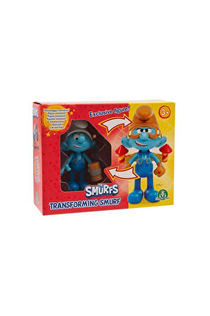 PUF23000 Şirinler Dönüşen 10cm Figür Kız Erkek Çocuk Oyuncak Öğretici Oyuncaklar