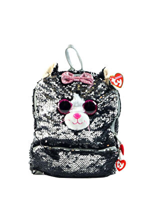 TY Fashion Pullu Sırt Çantası Kedi Kiki 27cm Kız Erkek Çocuk Oyuncak Eğitici Oyuncaklar