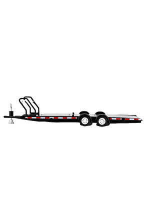 Mini GT 1/64 Car Hauler Trailer Black MGTAC19 Kız Erkek Çocuk Oyuncak Eğitici Oyuncaklar