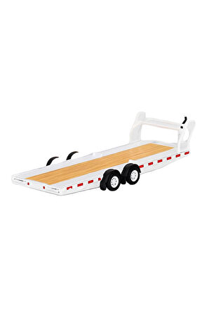 Mini GT 1/64 Car Hauler Trailer White MGTAC21 Kız Erkek Çocuk Oyuncak Eğitici Oyuncaklar